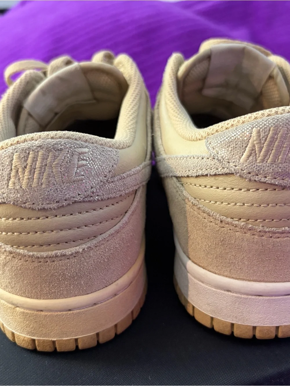 Women's Nike Beige Low-Top